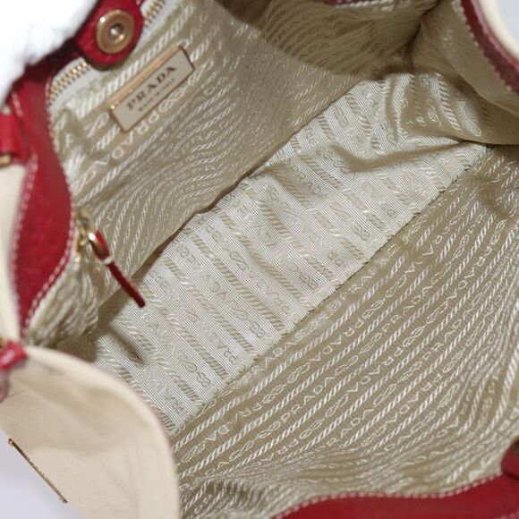 Prada Beige Canvas Tote Bag (Pre-Owned) - Picture 12 of 16